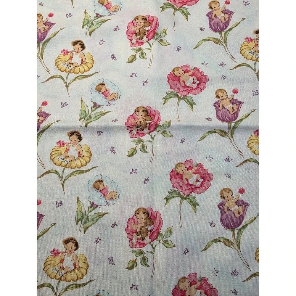 BLOSSOM BABIES MICHAEL MILLER FABRICS OUT OF PRINT 1YD F22